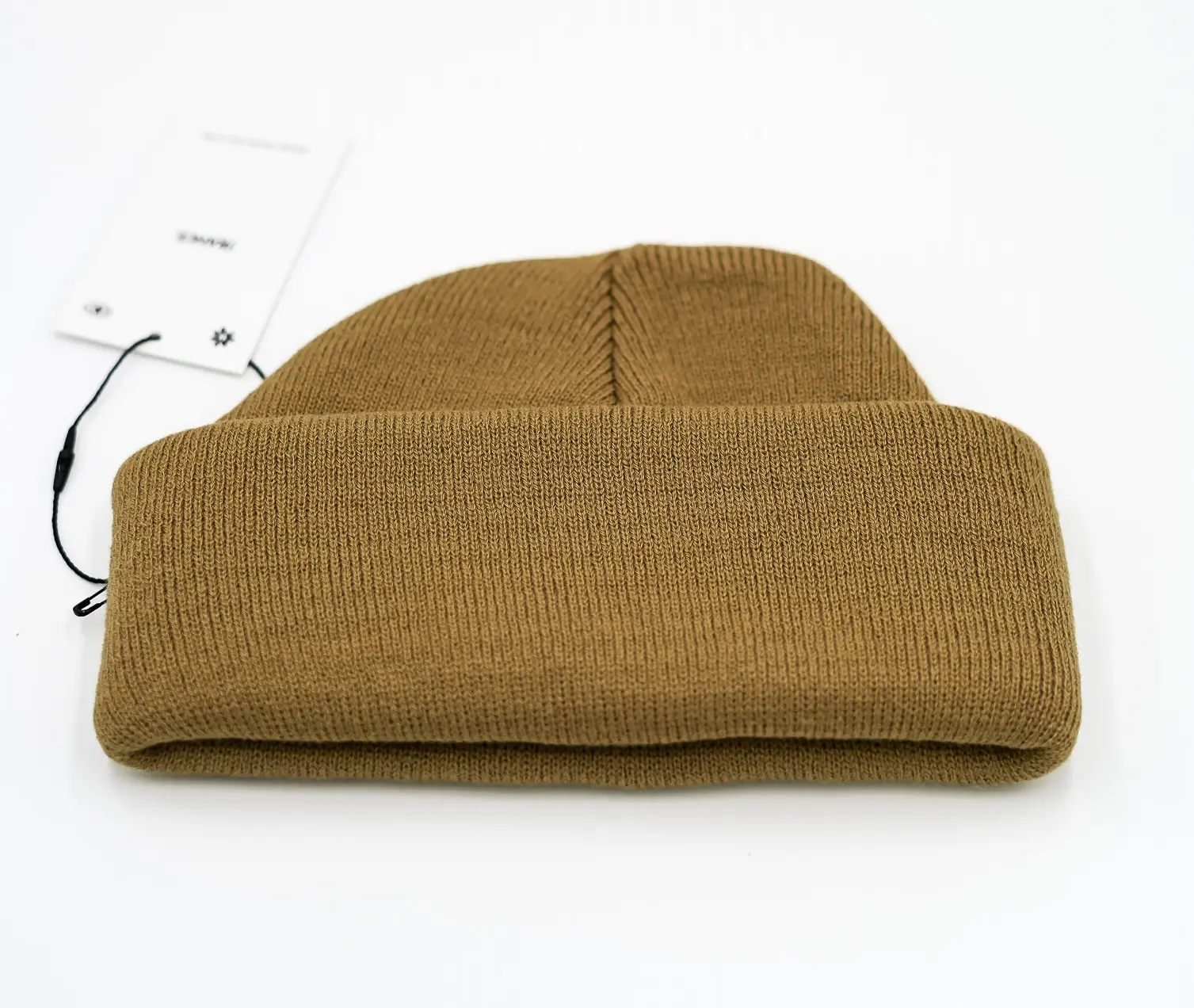 TRANCE BEANIE 001 — BLACK / BROWN / GREY