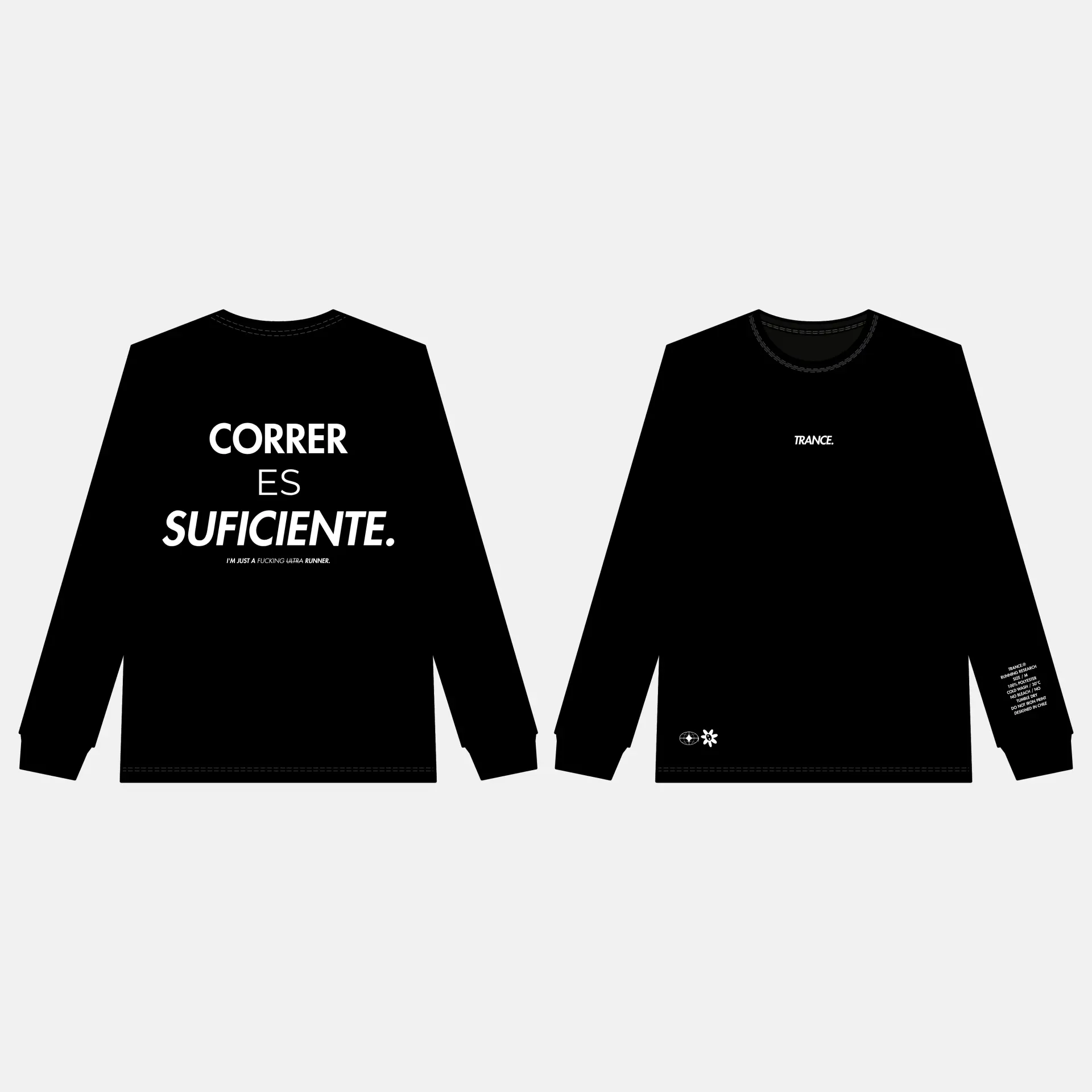 CORRER ES SUFICIENTE — TECHNICAL LONG SLEEVE / BLACK